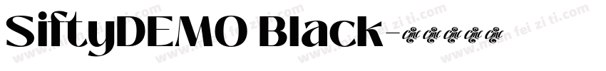 SiftyDEMO Black字体转换